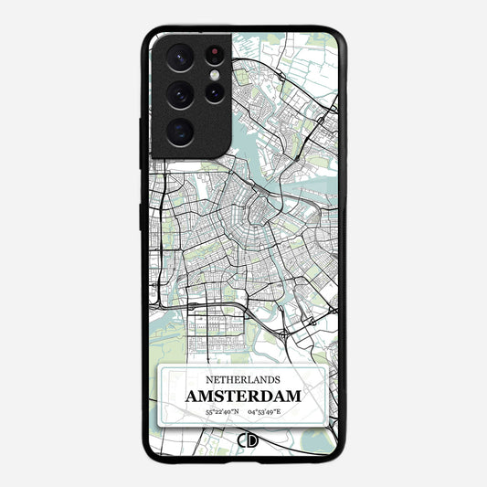 Netherlands Amsterdam Map Design Case - iPhone