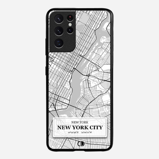 New York City Map Design Case - iPhone