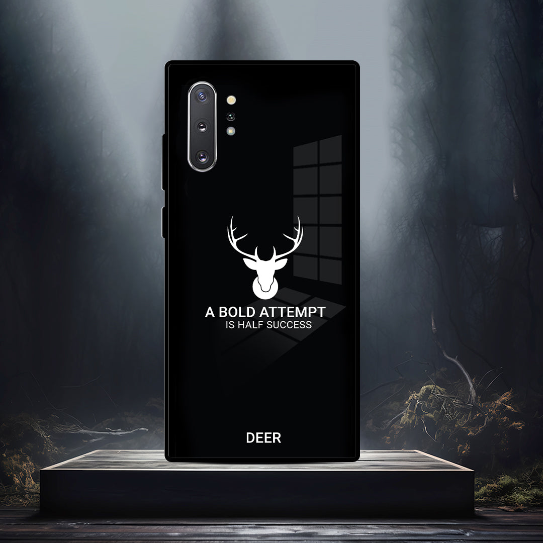Samsung Galaxy - Deer Print Inspirational Quote Case