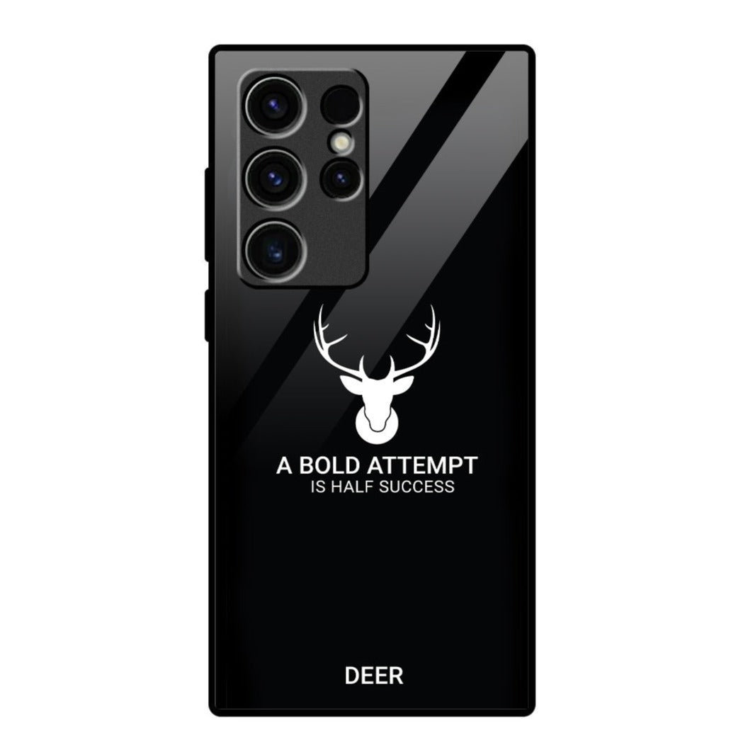 Samsung Galaxy - Deer Print Inspirational Quote Case