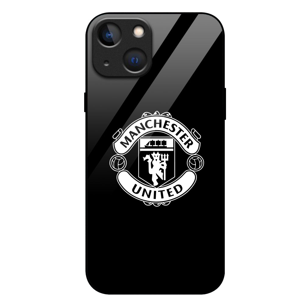 iPhone - Manchester United FC Black and White Logo Case