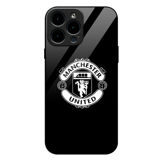 iPhone - Manchester United FC Black and White Logo Case