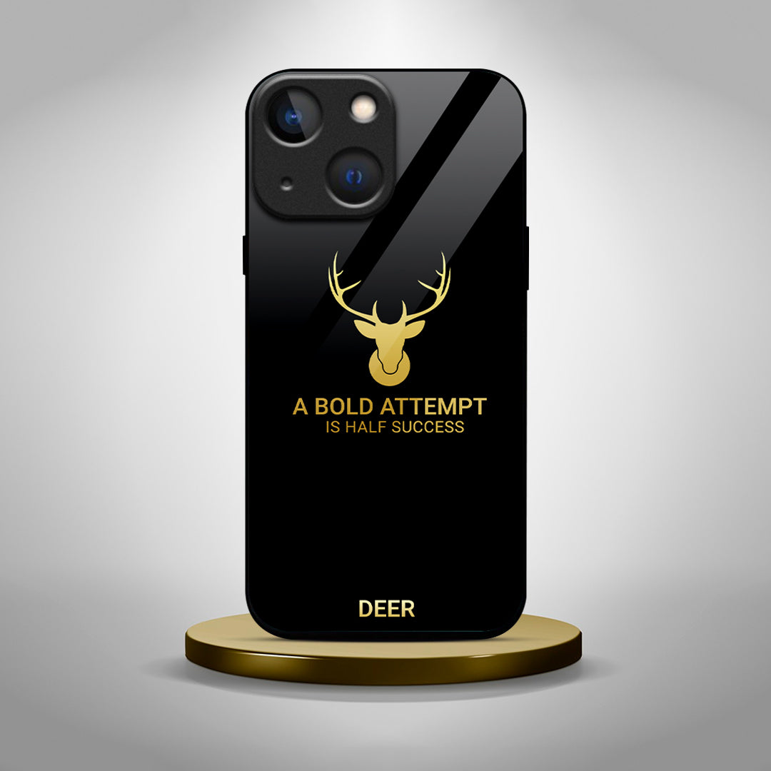 iPhone - Deer Print Inspirational Quote Case