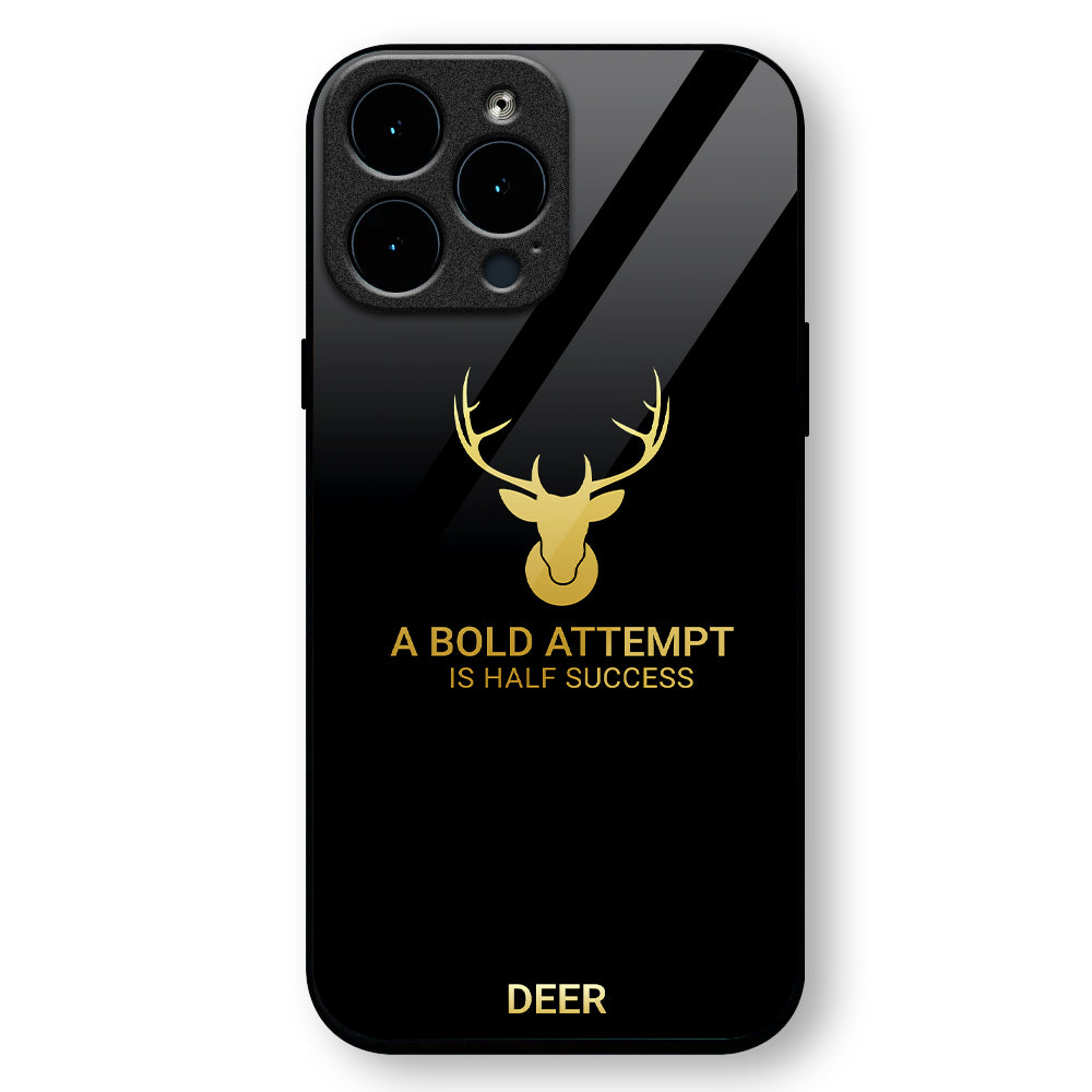 iPhone - Deer Print Inspirational Quote Case